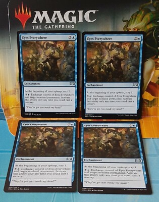  Magic Playset - 4x Eyes Everywhere - Uncommon - Ravnica Allegiance - EN/NM