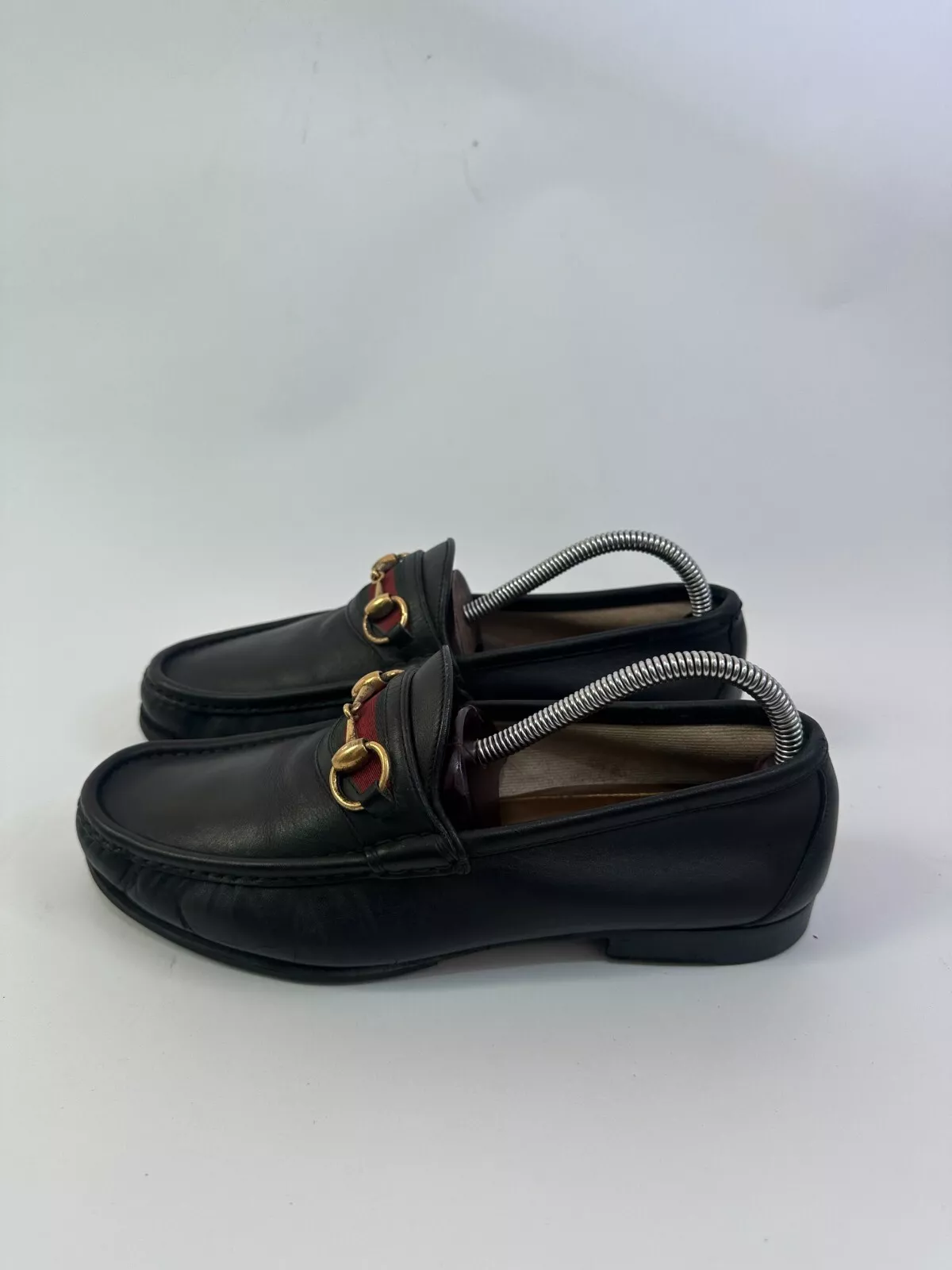 Mocassins habillés en cuir Gucci Web Accent 1953 taille 8 US