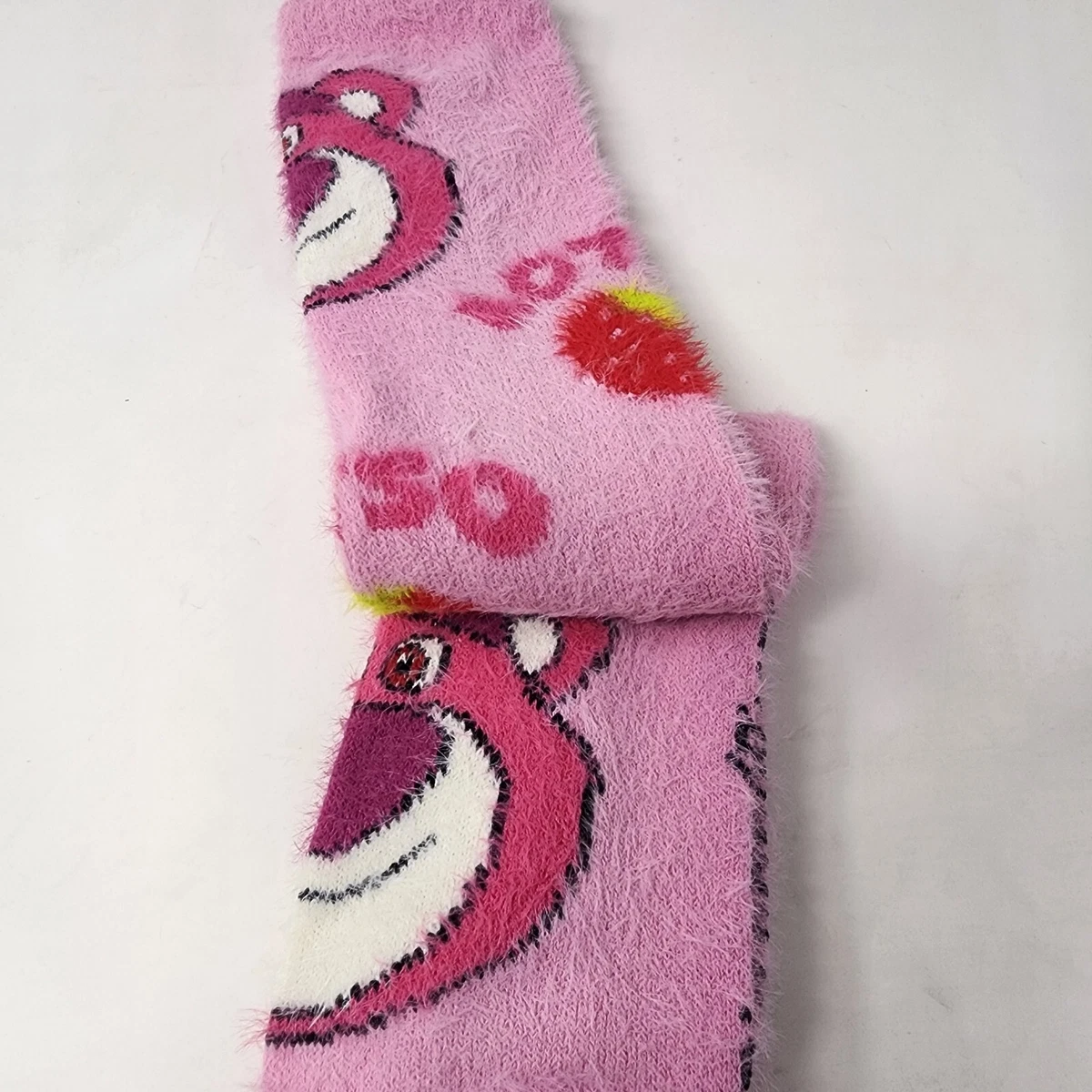 Primark Toy Story Lotso Oso Acogedores Calcetines EE. UU. 6-10 Rosa Fresa Difusa Nuevos