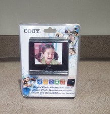 Coby Digital Photo Album Alarm Clock Calendar Temperature Display Snooze