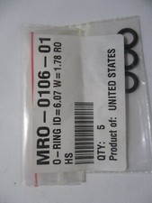 LOT OF 5 HP INDIGO MRO-0106-01 O-RING ID 6.07 W 1.78