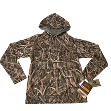 Gamehide Mossy Oak Pullover Hoodie Men Size XL Multicolor Camoflauge Fleece Wick