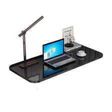Wall Mounted Folding Computer Desk Wooden Floating Shelf Drop Leaf Down Table