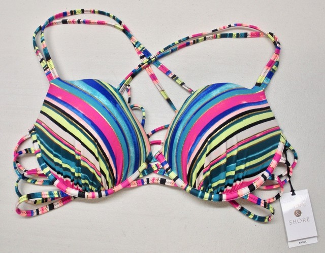 push up strappy bikini