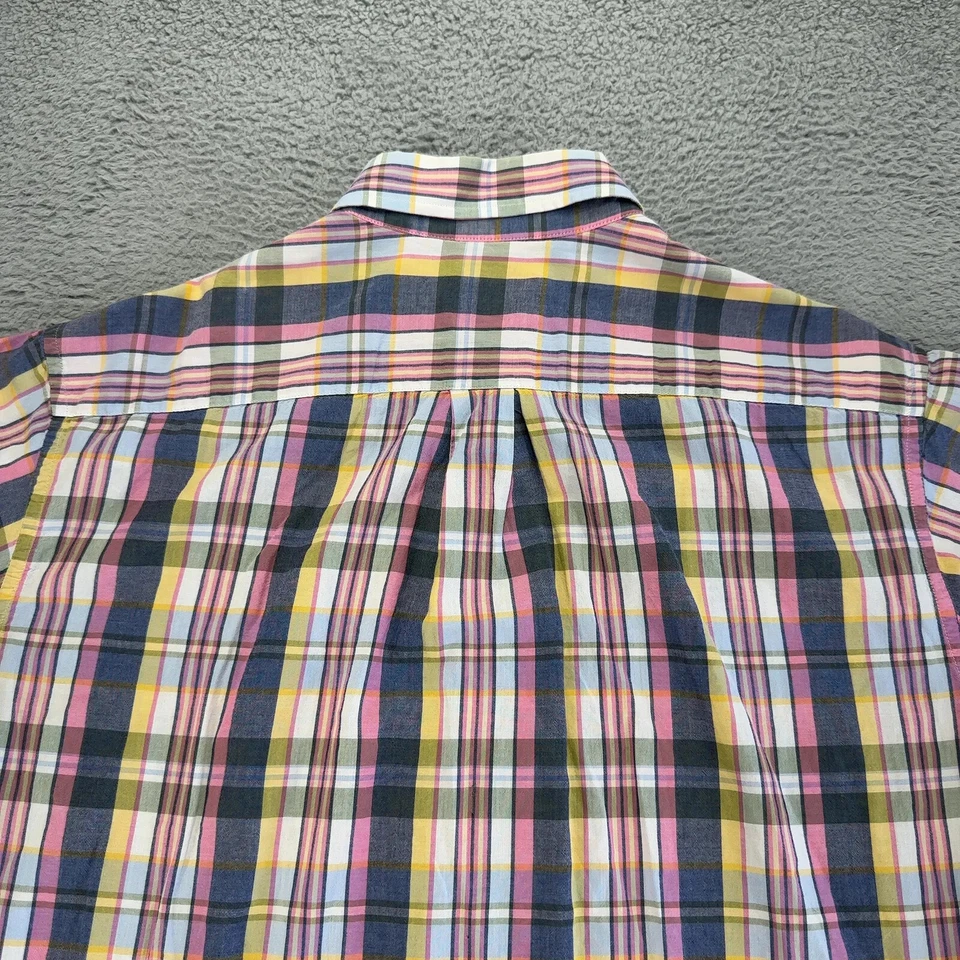 Brooks Brothers Shirt Mens Large Multicolor Madras Plaid 346 Button Down Preppy - Image 4 of 4