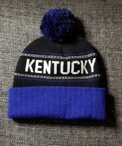 Kentucky Wildcats UK Basketball Captivating Headgear Cuff Beanie Hat Pompom OS - Picture 2 of 3