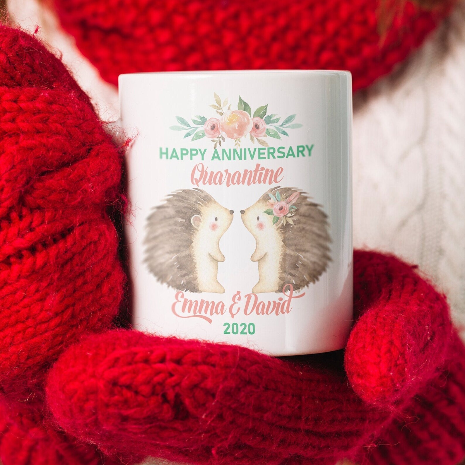 Quarantine Gift Social Distance Anniversary Couples Mug Social Distance Mug