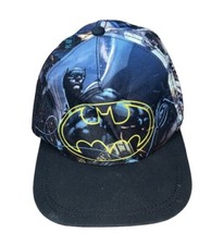 BATMAN Boy's Hat DC COMICS YOUTH SNAPBACK Cap OSFM ALL OVER PRINT
