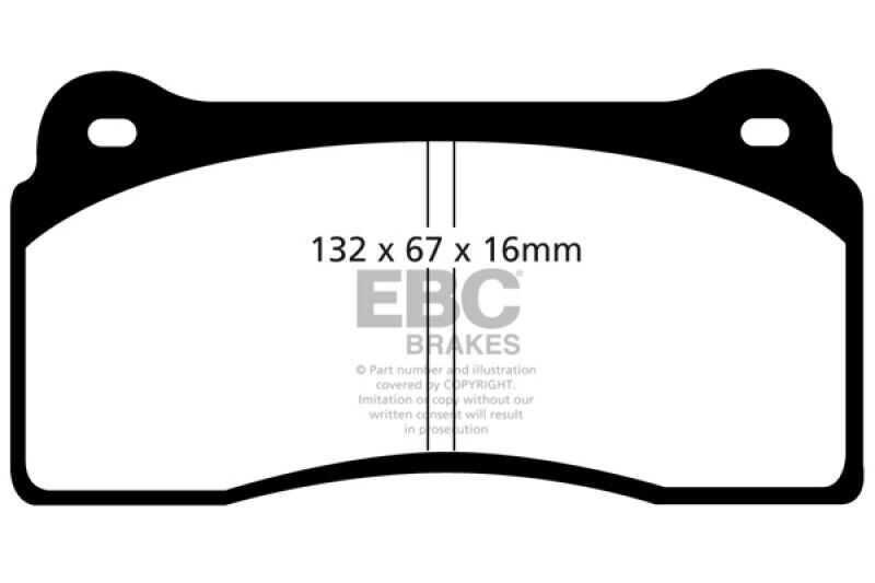 EBC DP31110C Redstuff Front/Rear Pads for 90-22 Ferrari/Audi/Viper etc.