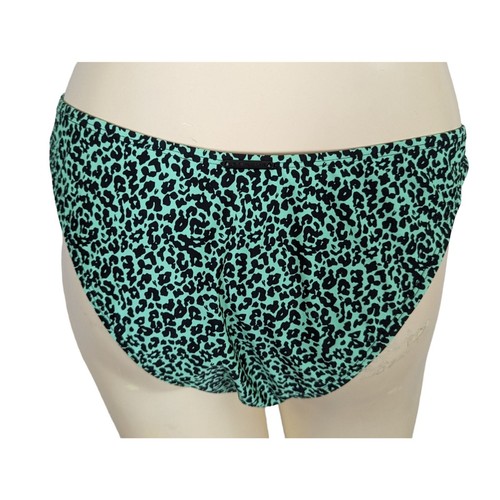 Kendall + Kylie green black leopard print two piece swimsuit Top sz M Bikini sz - Picture 8 of 10