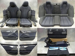 BMW 8 G16 INDIVIDUAL Lederausstattung Sitze Seats BELÜFTUNG Blau Schwarz 37 km