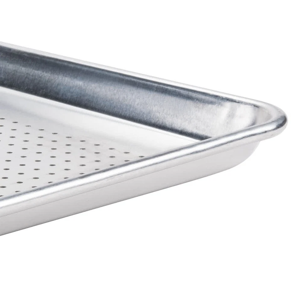 12-Pack  Perforated Full Size Aluminum Sheet Pan 18" x 26" 407FULLPERF - Image 4 of 4