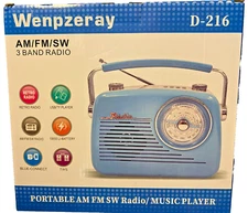 Wenpzeray D-216 AM/FM/SW Radio/Music Player - REDUCED!