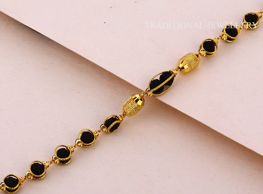 HANDMADE BRACELET 22K SOLID YELLOW GOLD 6.5