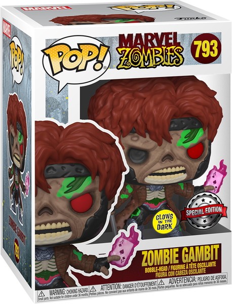 Marvel Zombies - Zombie Gambit 793 Glows Special Edition - Funko Pop! - Vinyl Fi-image
