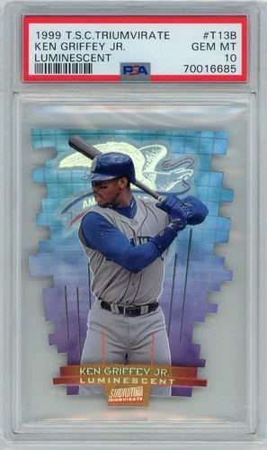 1999 Topps Stadium Club Triumvirate #T13B Ken Griffey Jr. Luminescent PSA 10