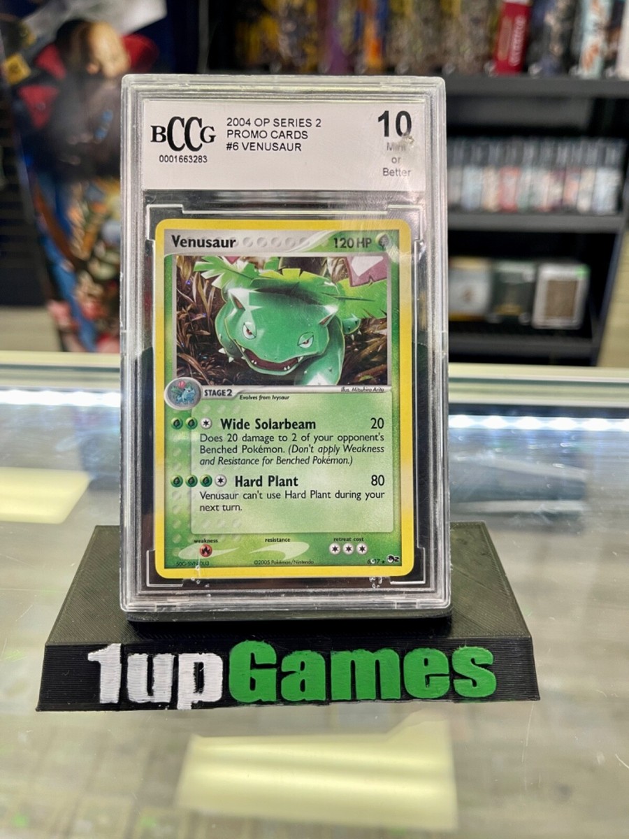 2004 Graded 10 MINT Pokemon Venusaur 6/17 POP Series 2 Promo Card
