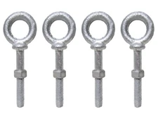 1/2" x 8" Shouldered Eye Bolts Forged Rigging Anchor Point - Pack of Four
