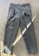 Vintage Levi’s Dockers Gray Cotton Pleated 4-Pocket Pants Sz 36 x 32 Made in USA