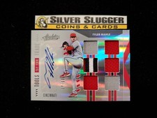 2020 Tyler Mahle Absolute Baseball Jersey Auto /99! Cincinnati Reds!