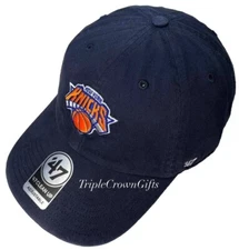 New York Knicks ('47 Brand) Clean Up Hat Adjustable Strapback Navy