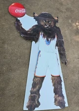 OKC Thunder Rumble Bison Life-Size Cardboard Standee Cutout Coca-Cola Promo