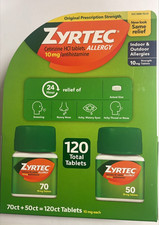 Zyrtec 10mg Allergy Tablets - 120 Count