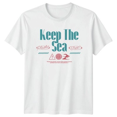 Keep The Sea Plastikfrei T-Shirt Ozeanschutz Erde Tag Geschenk für Ihn