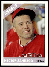 Hector Santiago 2015 Topps Heritage #316 Los Angeles Angels 26466 Baseball Card