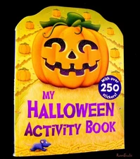 my halloween activity book, with over 50 stickers