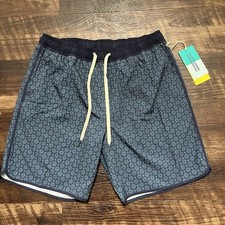 NWT Fair harbor Mastos Anchor Blue Swim Trunks Liked Shorts Navy Neptune L READ