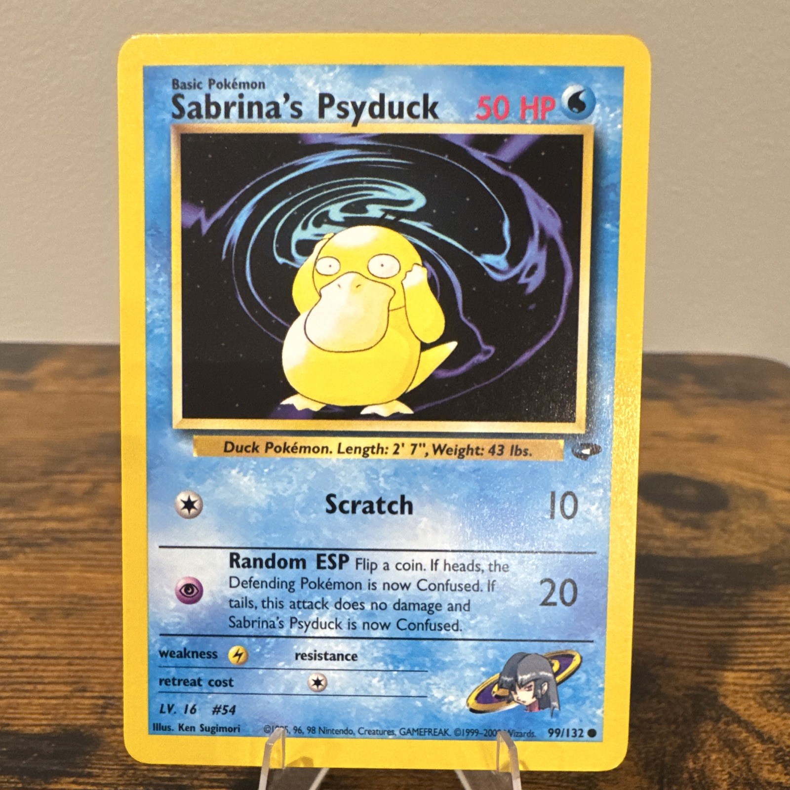 Pokemon Sabrina’s Psyduck 99/132 Gym Challenge Unlimited