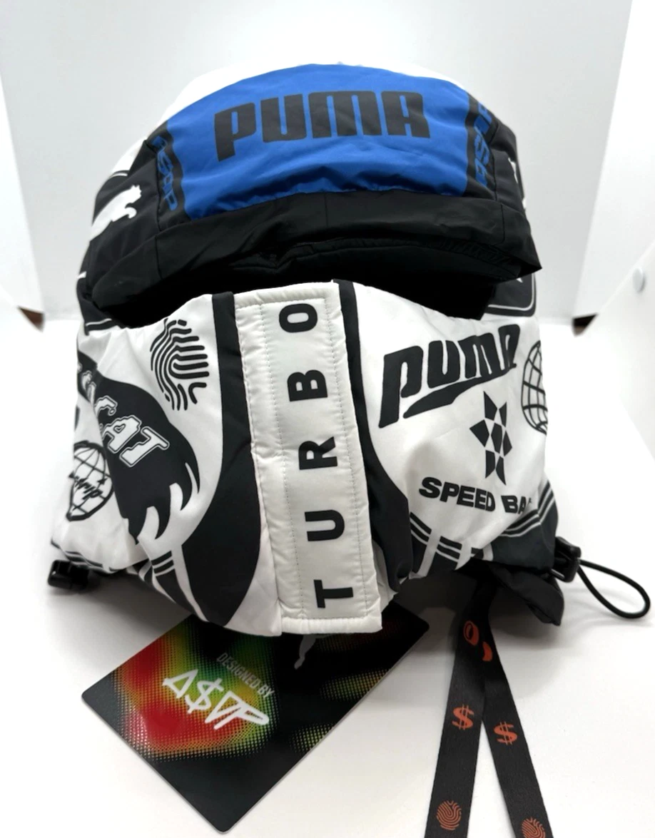 Puma x ASAP Rocky Padded Balaclava White Blue Racing A$AP Lanyard 026594 01