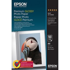 Image of Original Epson A4 Premium Glossy Photo Paper 255gsm 50 Sheets (C13S041624)