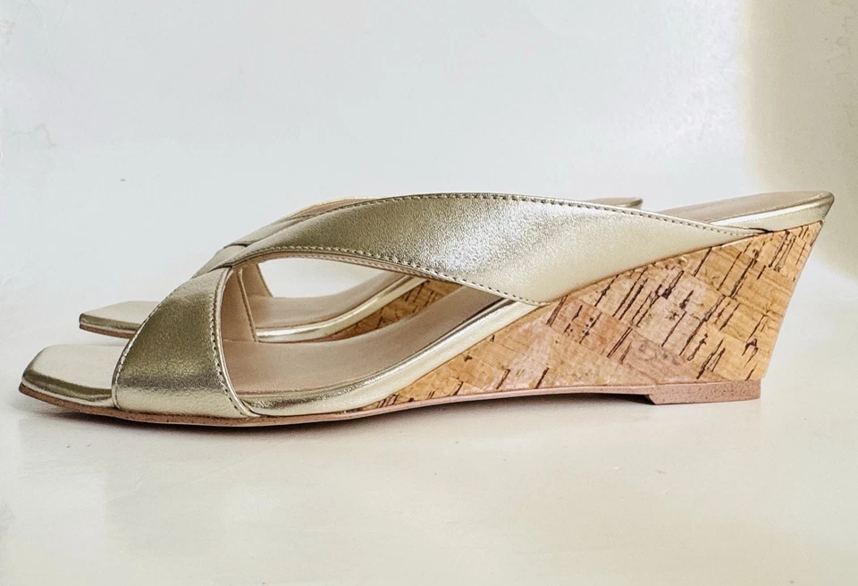 STUART WEITZMAN WOMEN’s Miami Wedge Slide Sandal Shoes | Size 7.5 | $450 | NEW - Image 2 of 4