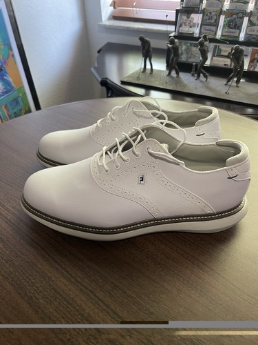 Footjoy Traditions White Leather Soft Spike Golf Shoes 57903 Men’s  11 W Wide