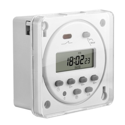 Digital LCD Power Wöchentliche programmierbare Zeitrelais, 24VDC+Abdeckung, C...