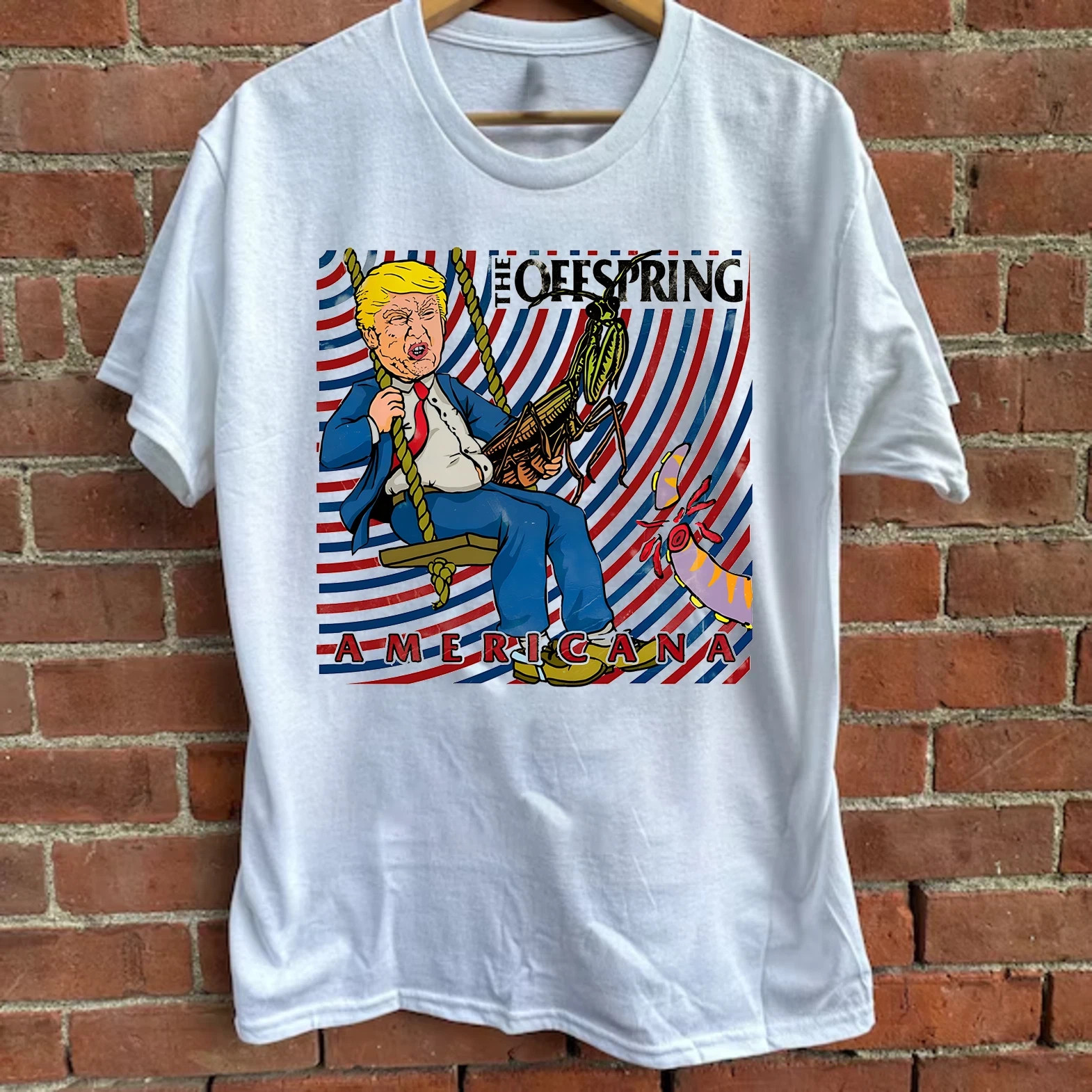 Vintage The Offspring Band Americana Cotton Shirt Unisex Concert S to 5XL BO2645