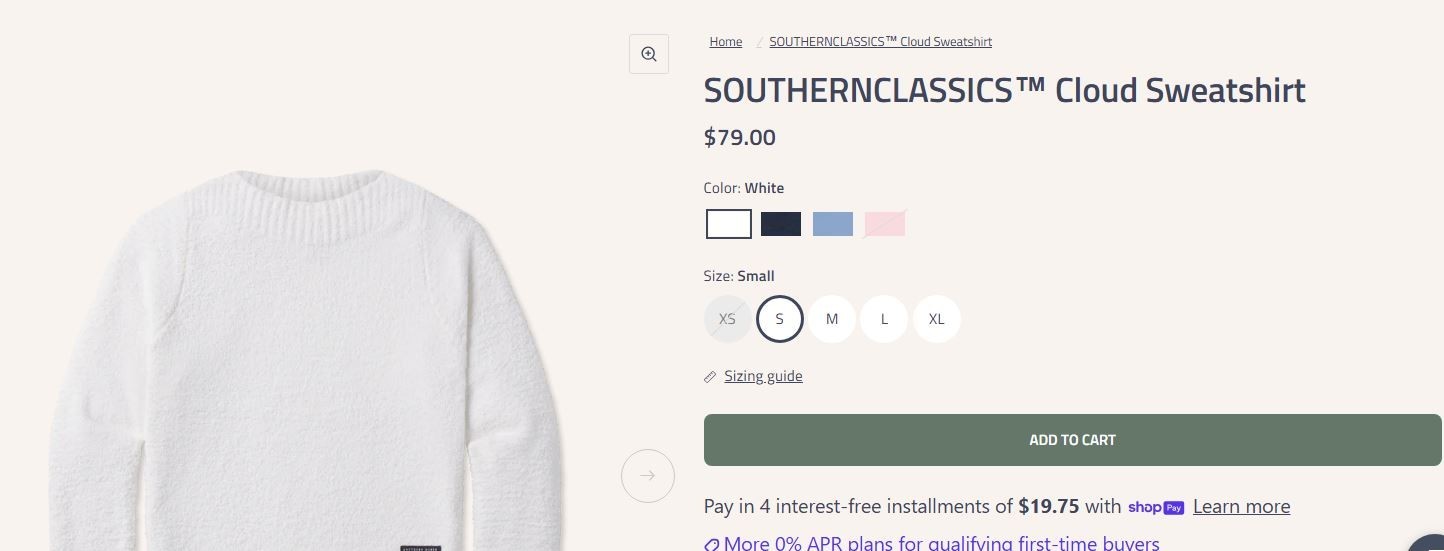 Southern Marsh SOUTHERN CLASSICS Cloud Sweatshirt… - image 6