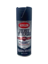 KRYLON RTA9203 Rust-Preventative Enamel Paint, Semi-Flat, Black, 12 oz, Can