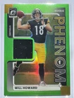 2025 Donruss Optic Will Howard Neon Green (RAW)