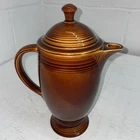 Vintage Homer Laughlin 1960's AMBERSTONE Brown 10 1/4" Coffeepot Coffee MCM