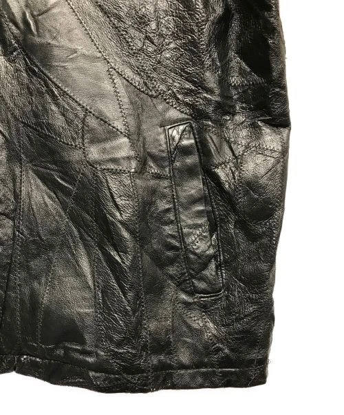 cellini                    [OLD] Patchwork Leather Jacket Leather Jacket Leather - Image 4 of 4