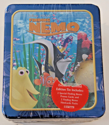 Finding Nemo Tin Exclusive Limited Edition w 2 FilmCardz packs + 2 Promo cards