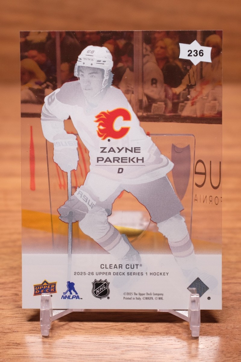 2025-26 Upper Deck Young Guns Clear Cut #236 Zayne Parekh