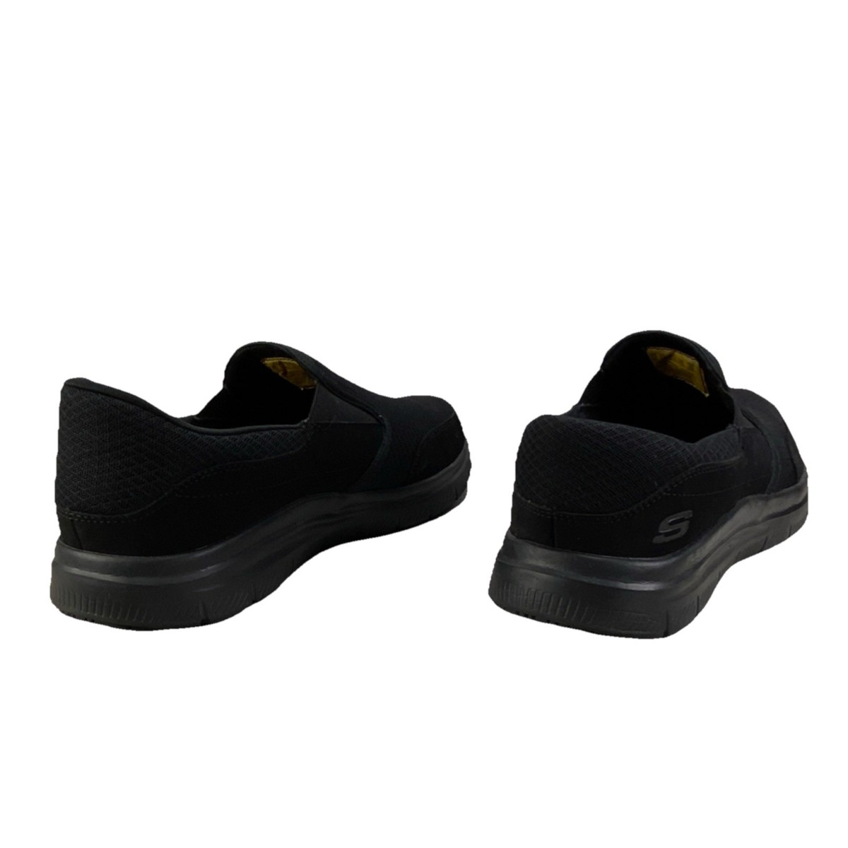 NWT Skechers Men\'s Black Canvas Slip-On Loafers with Memory Foam Sz 13 Skechers Men main image 4