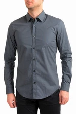 Hugo Boss Men's Ronni Slim Fit Stretch Geometric Print Long Sleeve Casual Shirt