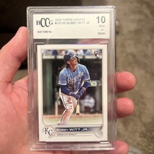 2022 Topps Update Series - Bobby Witt Jr. #US100 Looking Up in Powder Blue...