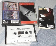 Styx Cassette Lot - Grand Illusion, Paradise Theater, Caught in the Act