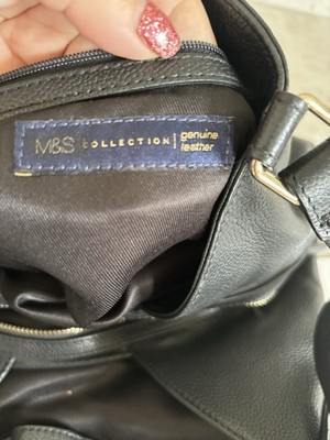 M&S Collection Black Purse 100% Leather 
